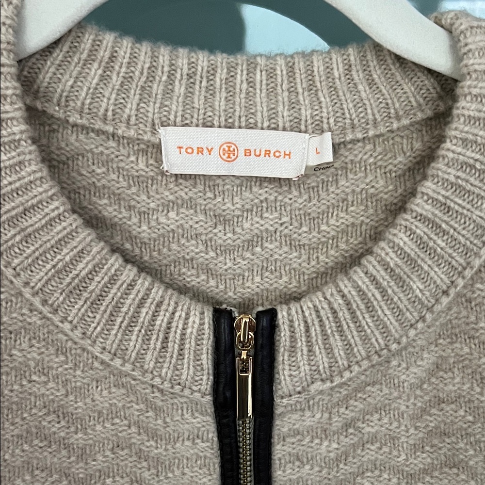 Tory Burch Zip Cardigan Sweater - Picture 2 of 4